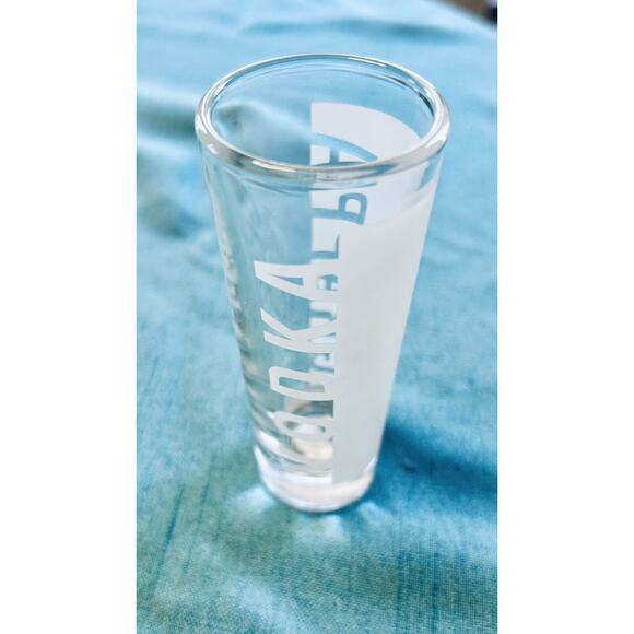 Grappa Vodka Shot Glass NWT 90s era - Lettering On Each Side 3-inches Tall - Picture 4 of 4